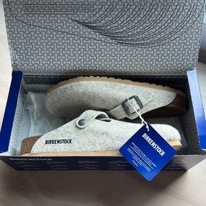 NIB BIRKENSTOCK BOSTON Oatmeal Wool 38